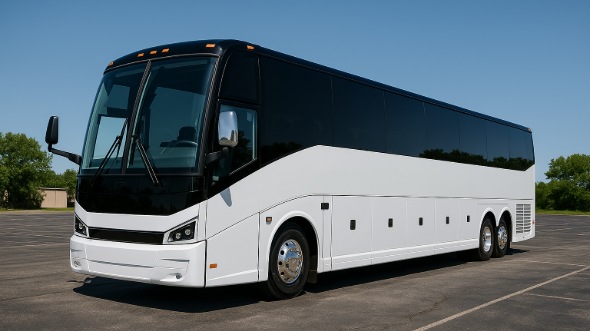Exterior of Ames Party Bus Company's 40 Passenger Party Bus in Ames