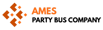ames party bus company logo