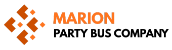 marion party bus company logo